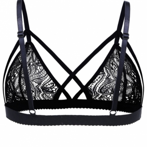 Strappy Harness lace Bralette - Picture 3 of 4